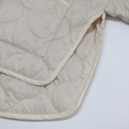 20秋冬 キルティング ライナー ジャケット / QUILTED BIG LINER JACKET ノーカラー オーバーサイズ 中わた ナイロン