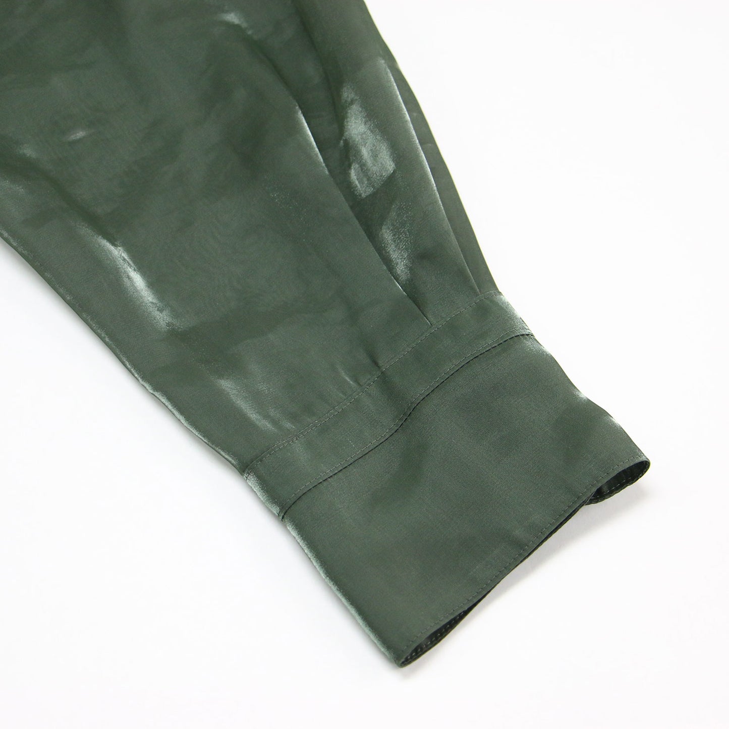 20秋冬 オーガンジー ドローストリング ブラウス / プルオーバー チュニック丈 長袖 ギャザー シアー