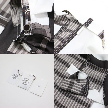 25春夏 カフタン ドレス COACHING REMIX / シャツワンピース ミディ丈 七分袖 ベルト プリント シルク