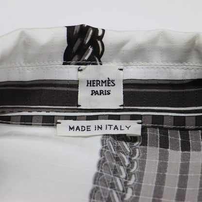 25春夏 カフタン ドレス COACHING REMIX / シャツワンピース ミディ丈 七分袖 ベルト プリント シルク