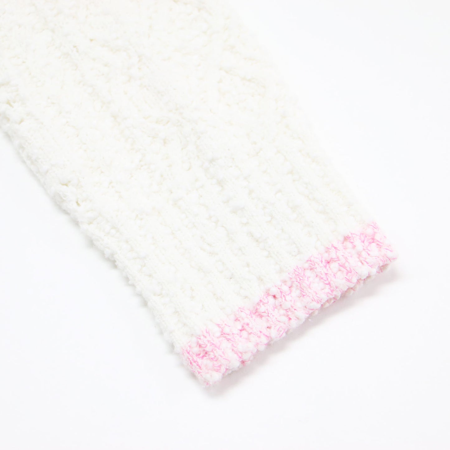 24春夏 ココマークボタン レース編み ニット カーディガン P76957K11092 / クルーネック 長袖 コットン カシミヤ