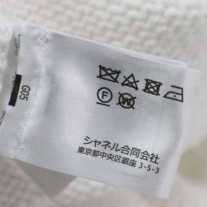 24春夏 アシンメトリー ボーダー ワイドスリーブ ニット P77146K11142 / プルオーバー 五分袖 クルーネック コットン