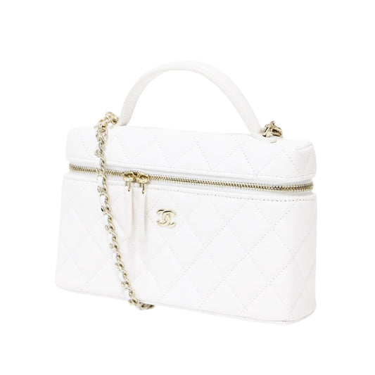 25春夏 チェーン ショルダーバッグ AP4385 / ハンドバッグ バニティ マトラッセ ココマーク キャビアスキン