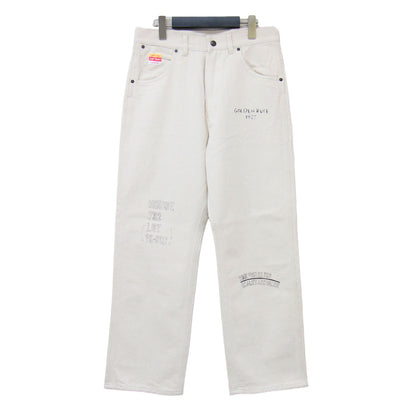 × JOURNAL STANDARD relume 別注 22秋冬 ハンドプリント パンツ / ストレート ツイル コットン