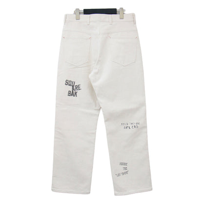 × JOURNAL STANDARD relume 別注 22秋冬 ハンドプリント パンツ / ストレート ツイル コットン