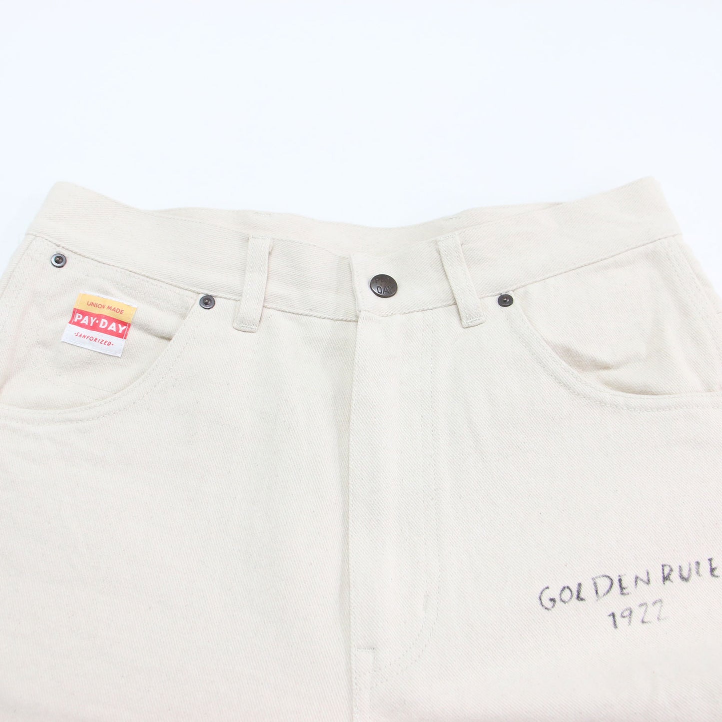 × JOURNAL STANDARD relume 別注 22秋冬 ハンドプリント パンツ / ストレート ツイル コットン