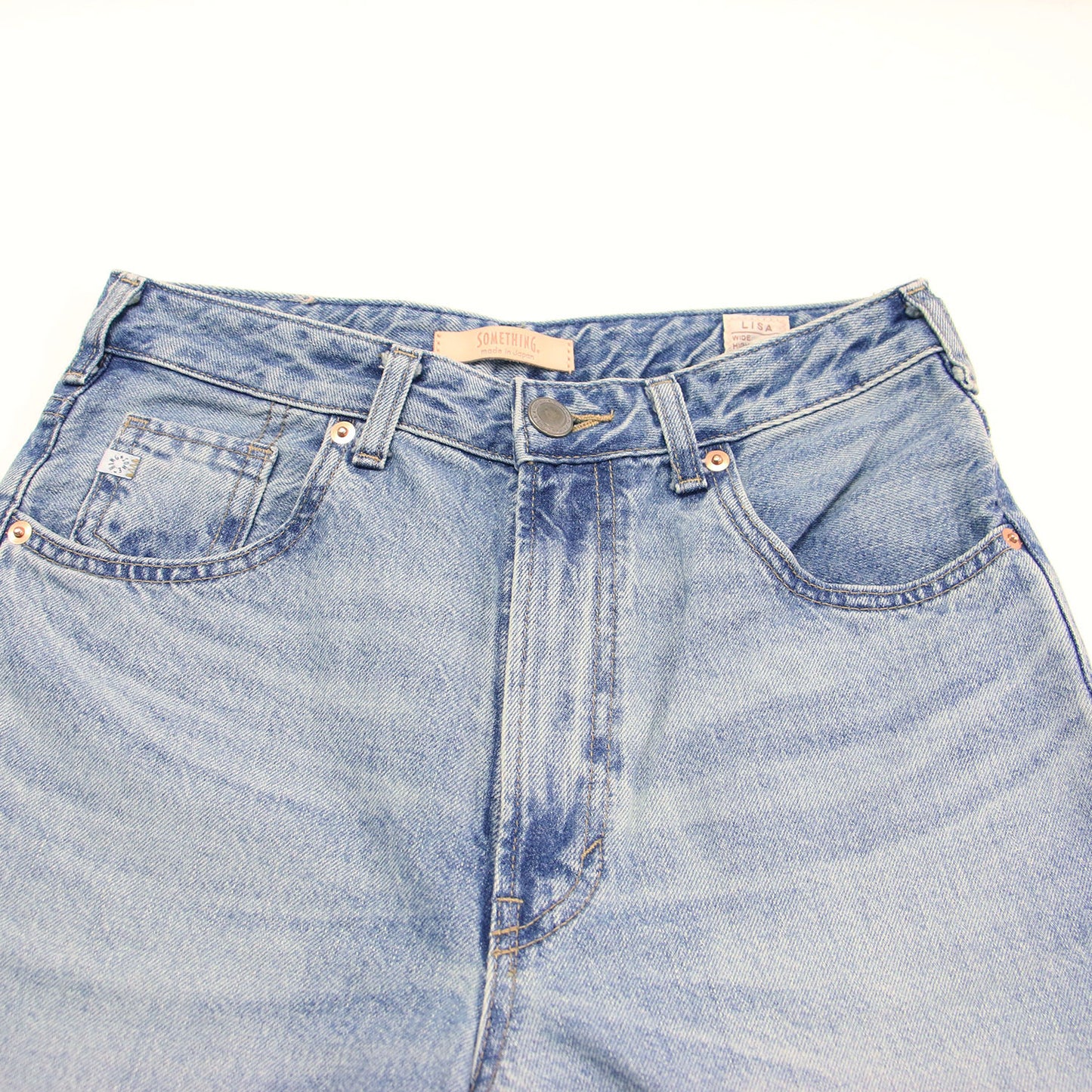 ヴィンテージ ワイド デニムパンツ / ジーンズ ハイウエスト コットン