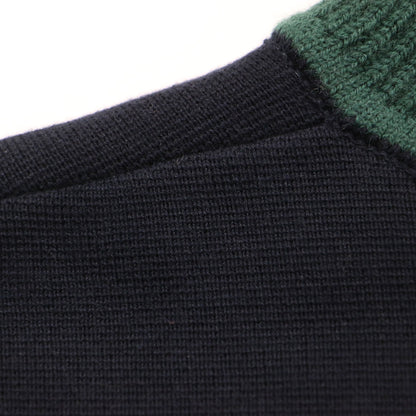 25秋冬 ミラノリブ ジップアップ ブルゾン / ニット 長袖 ステンカラー コンパクト コットン ウール