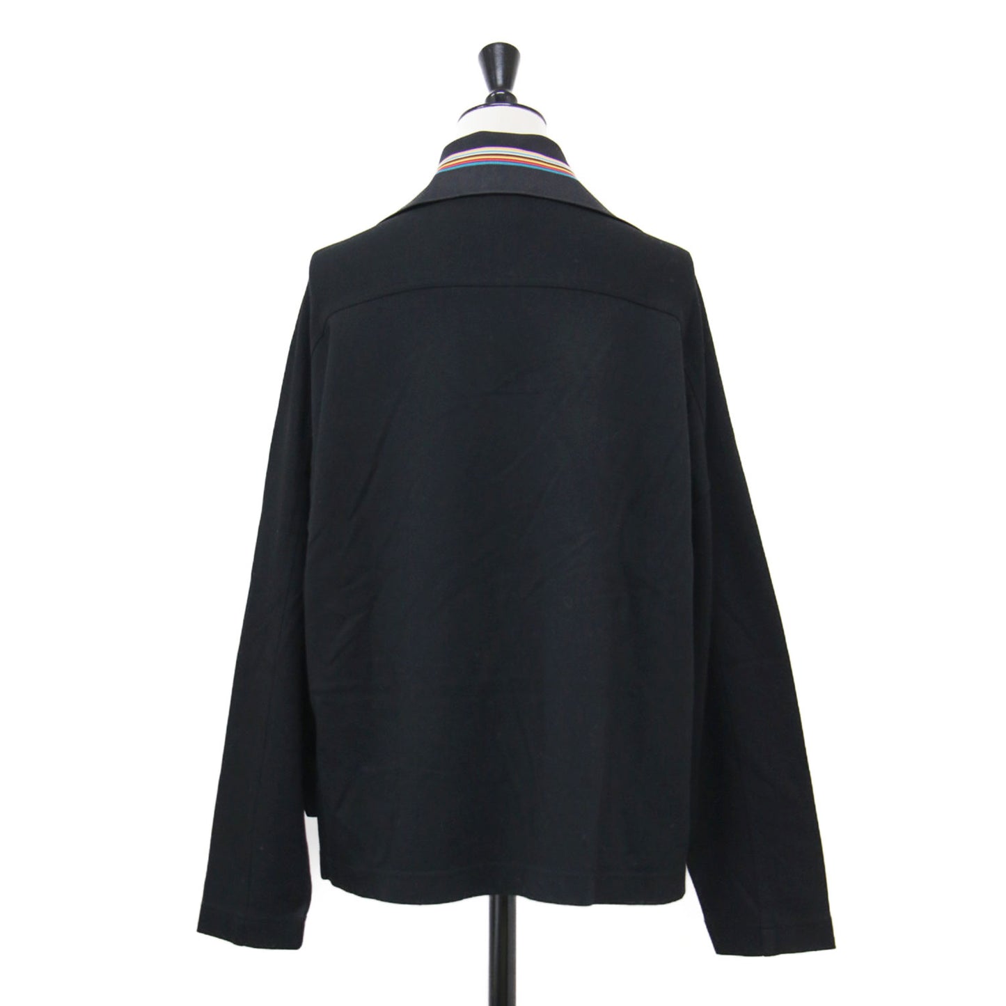 シグネチャー ジャージー カットソー / プルオーバー 長袖 スキッパーカラー ワイド スリット ポロ ストレッチ