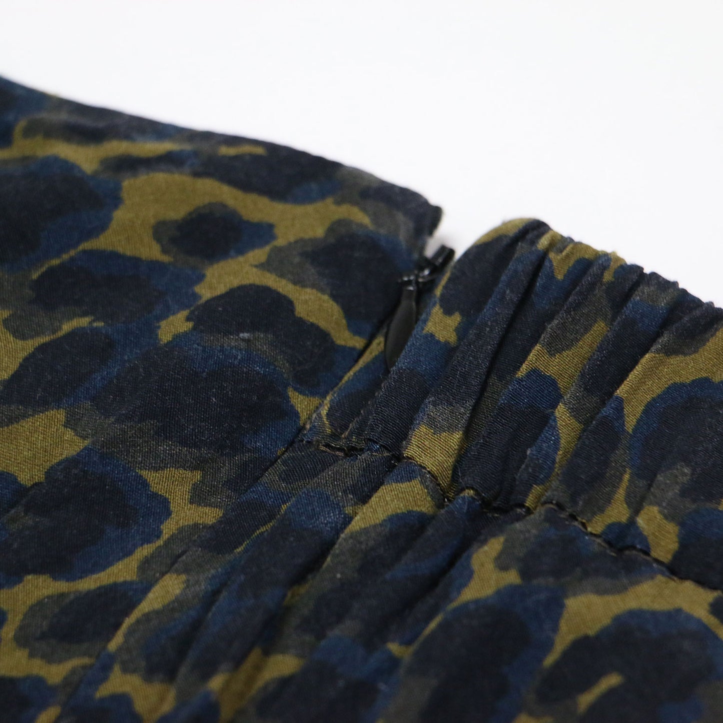 24秋冬 レオパード スカート / LEOPARD SKIRT ロングスカート Iライン ウエストゴム 微起毛 総柄