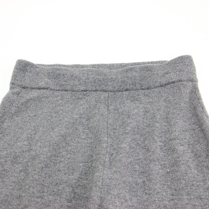 23秋冬 ニット パンツ / ストレート ワイド フレア ウエストゴム スリット ウール