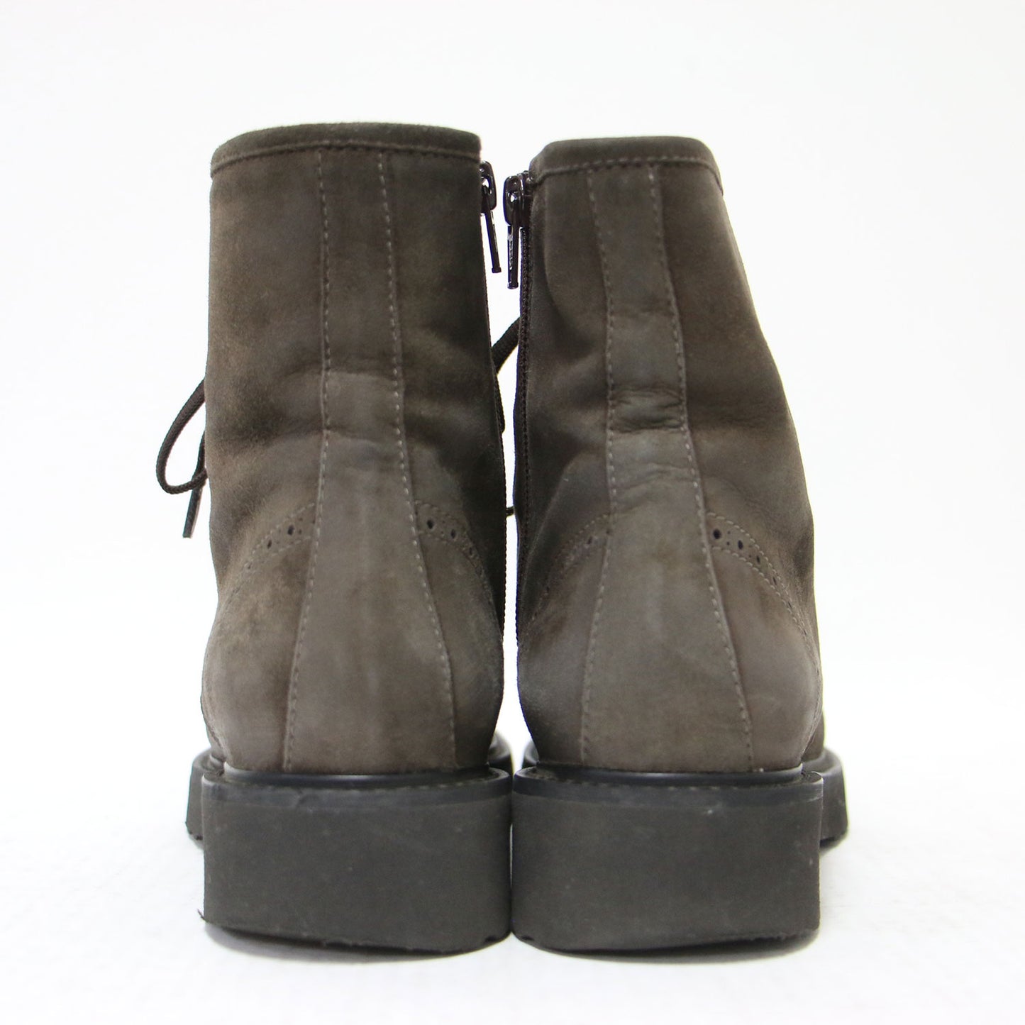 レースアップ スウェード ショートブーツ / フラット 厚底 ゴアテックス レザー