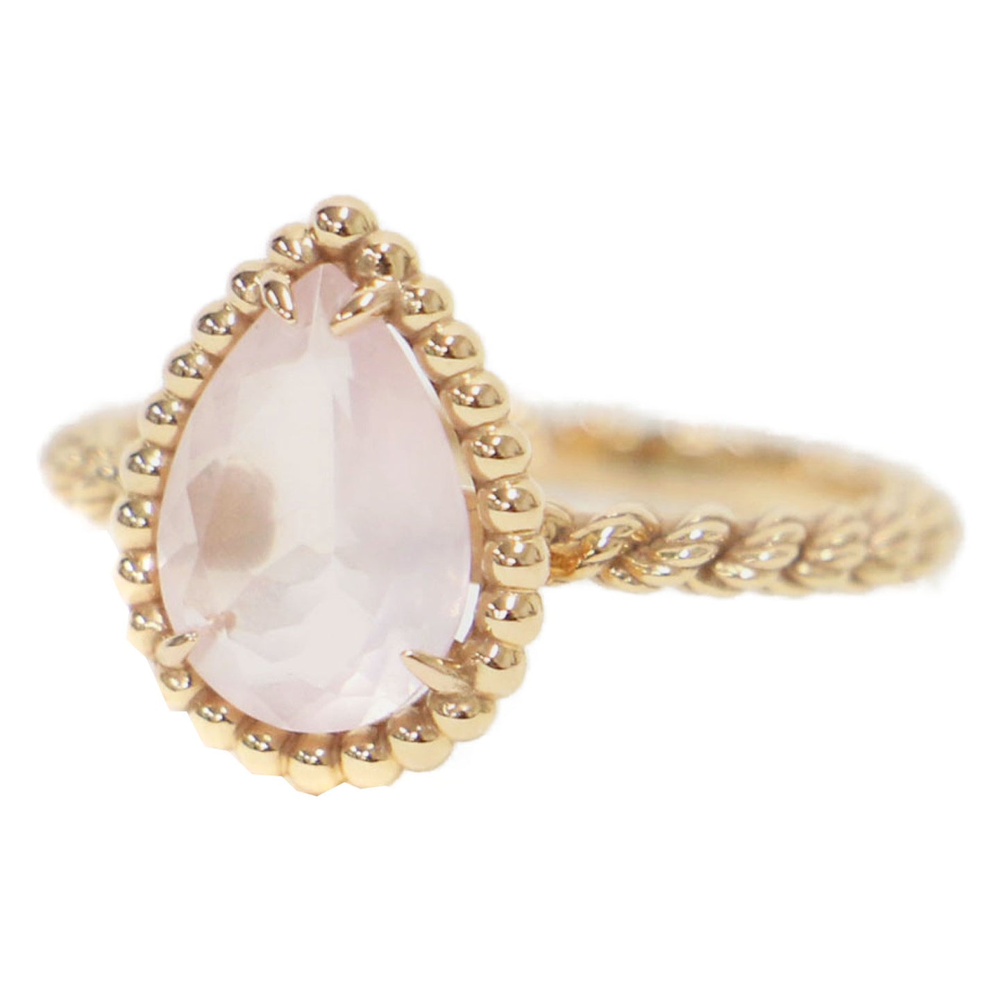 セルパンボエム リング スモール / SERPENT BOHME PINK QUARTZ 指輪 ドロップモチーフ ピンククオーツ ピンクゴールド