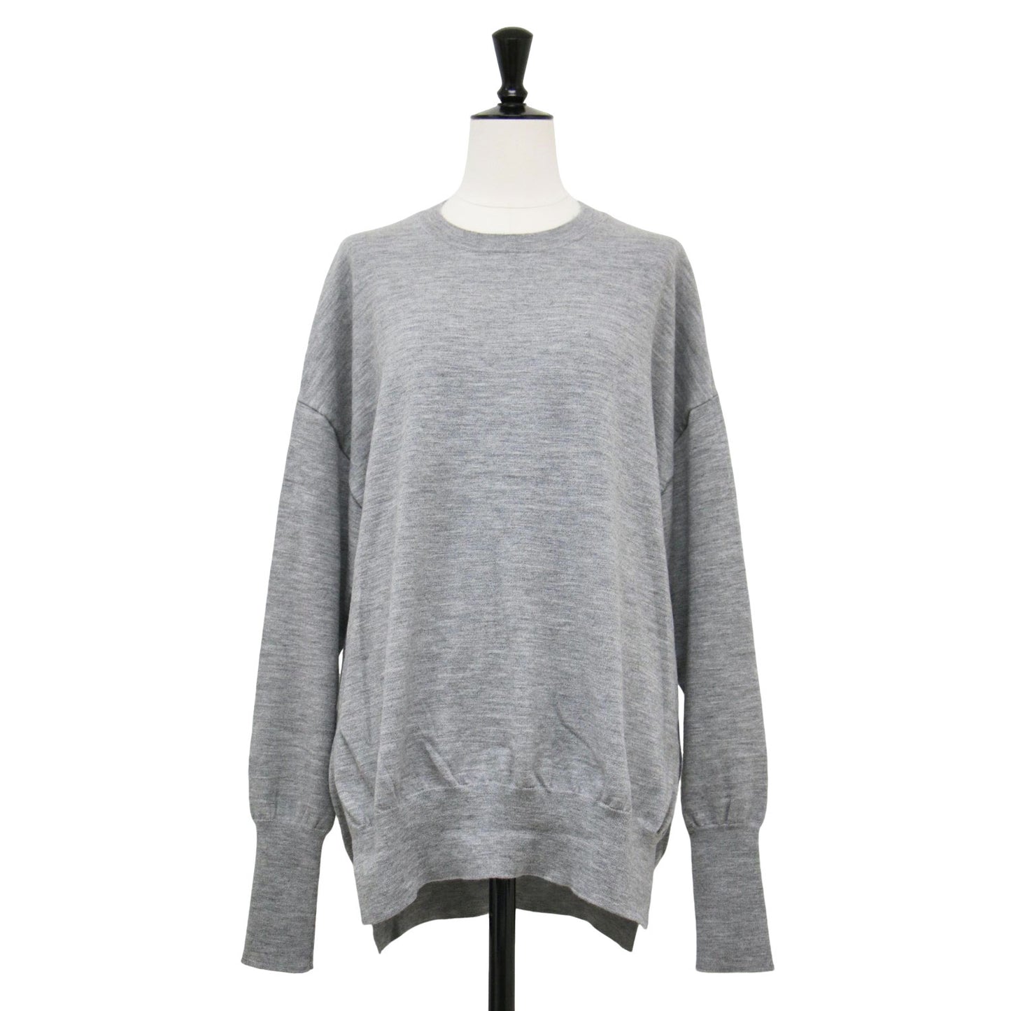 20秋冬 サイドスリットニット / DEUXIEME CLASSE クルーネック 長袖 ストレッチ ウール