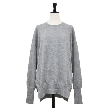 20秋冬 サイドスリットニット / DEUXIEME CLASSE クルーネック 長袖 ストレッチ ウール