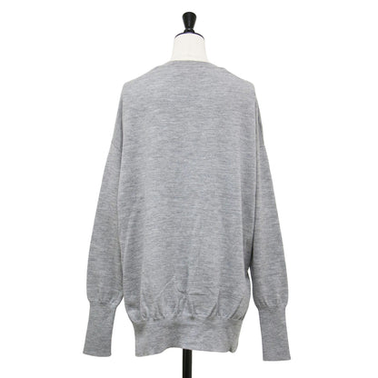 20秋冬 サイドスリットニット / DEUXIEME CLASSE クルーネック 長袖 ストレッチ ウール