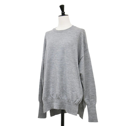 20秋冬 サイドスリットニット / DEUXIEME CLASSE クルーネック 長袖 ストレッチ ウール