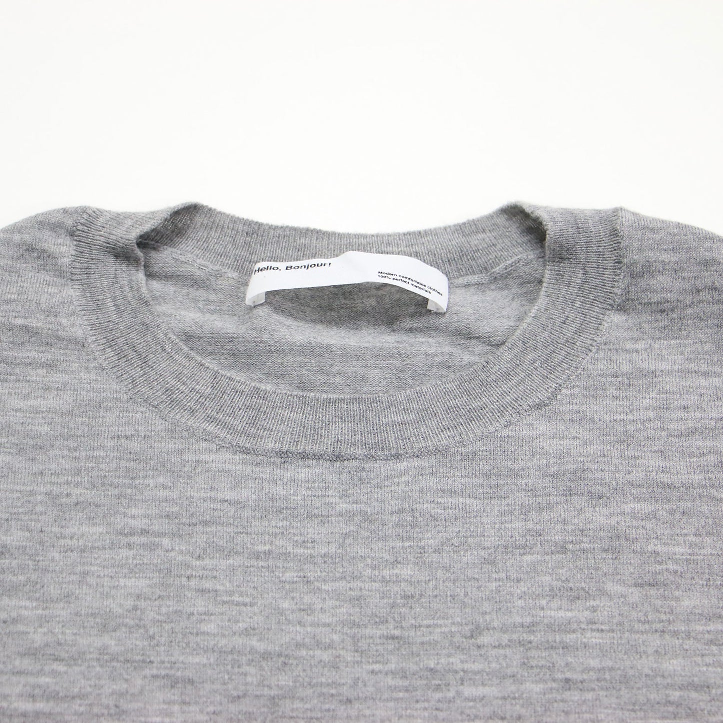 20秋冬 サイドスリットニット / DEUXIEME CLASSE クルーネック 長袖 ストレッチ ウール