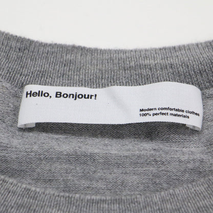 20秋冬 サイドスリットニット / DEUXIEME CLASSE クルーネック 長袖 ストレッチ ウール