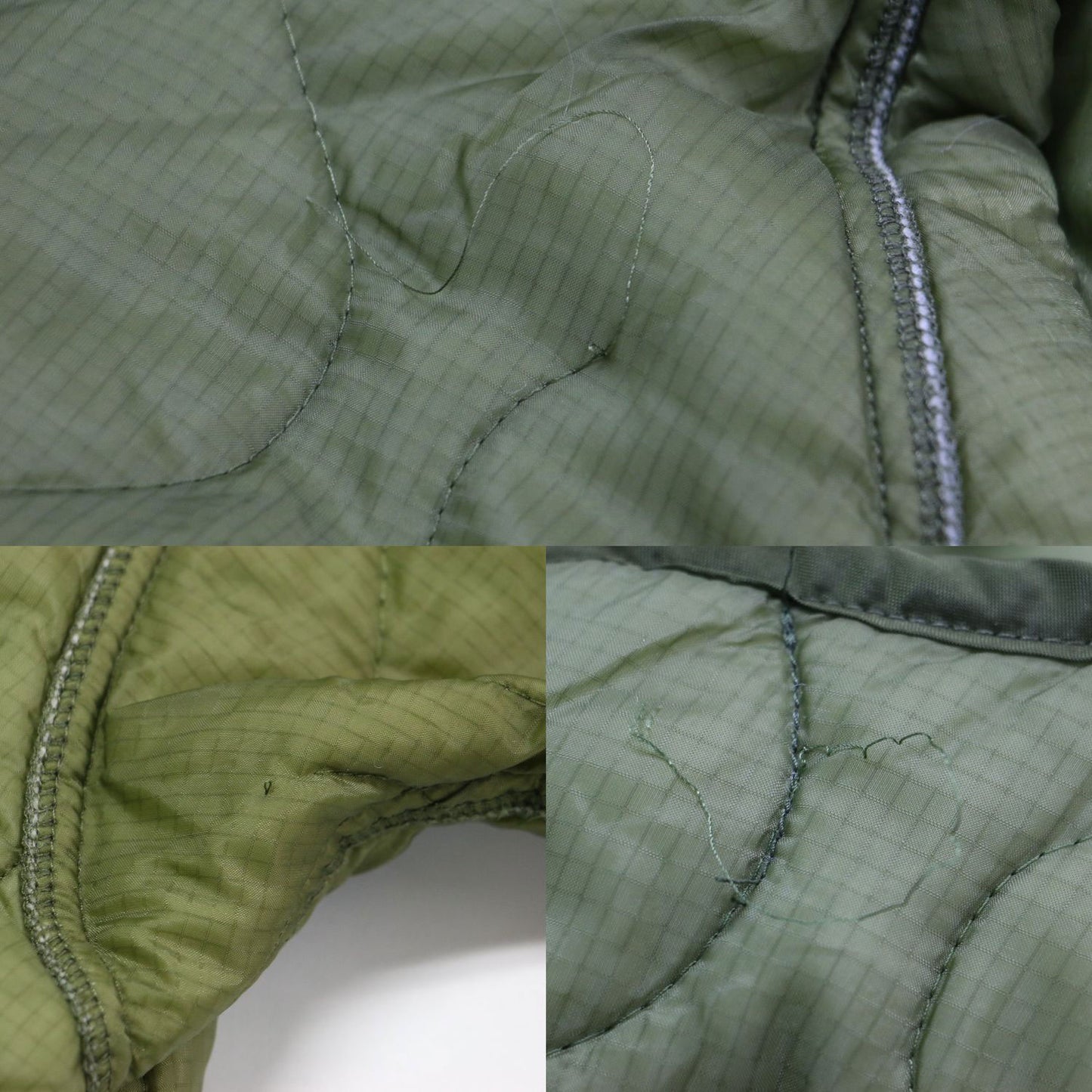 21春夏 キルティングジャケット / BONUM Remake quilting jacket ノーカラー 長袖 ミディ丈 リメイク オーバーシルエット ダブルファスナー