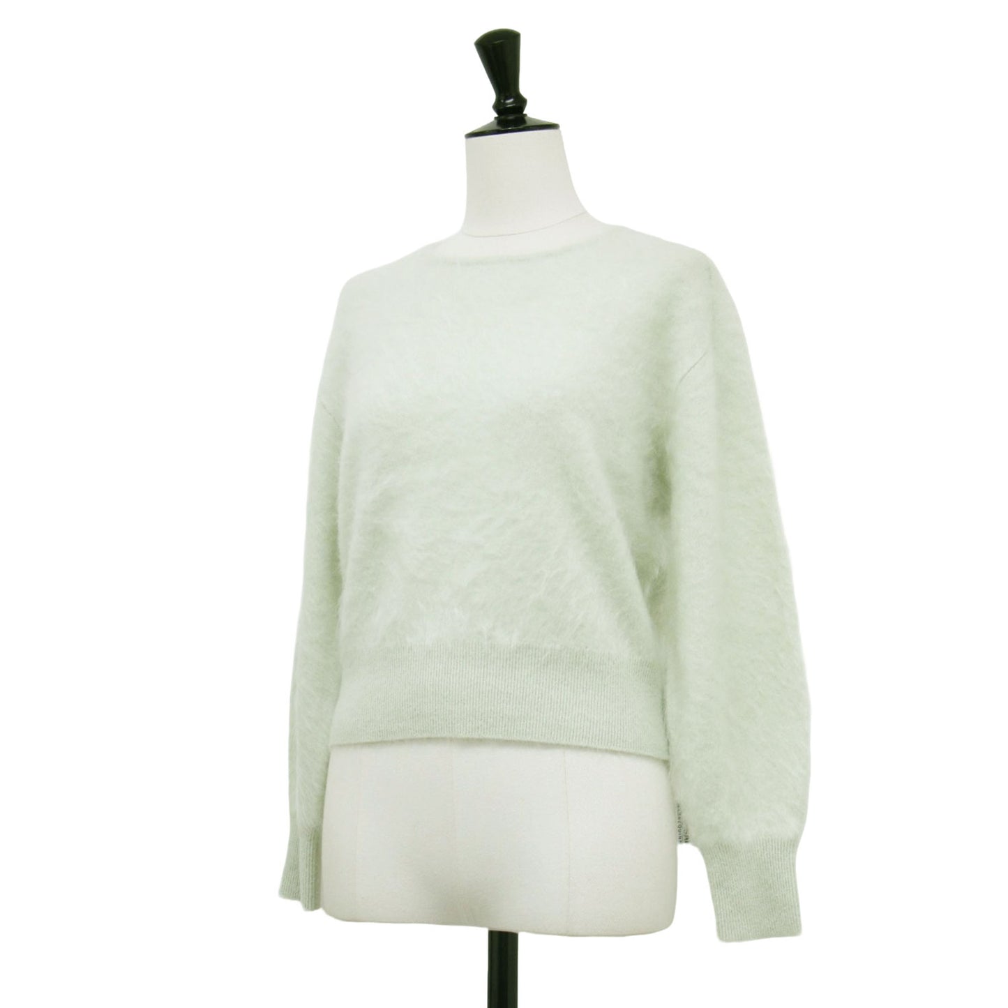 24秋冬 カシミヤファー プルオーバー ニット / Fur Cashmere Seran クルーネック 長袖 ショート丈 コンパクト