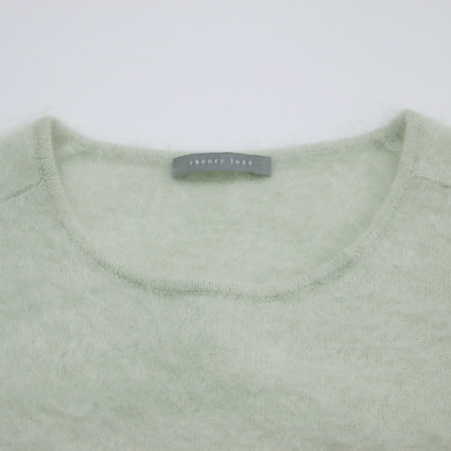 24秋冬 カシミヤファー プルオーバー ニット / Fur Cashmere Seran クルーネック 長袖 ショート丈 コンパクト