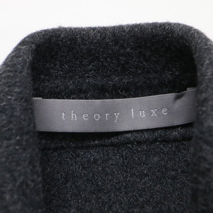 24秋冬 ダブルフェイス ショートコート / Moxie Briane レギュラーカラーコート コンパクト丈 ボックス ポケット ウール カシミヤ