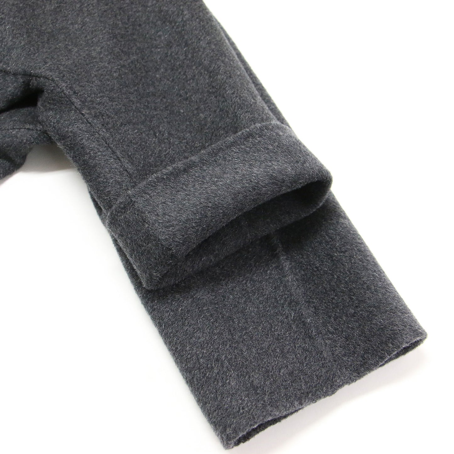 24秋冬 ダブルフェイス ショートコート / Moxie Briane レギュラーカラーコート コンパクト丈 ボックス ポケット ウール カシミヤ