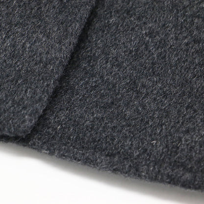 24秋冬 ダブルフェイス ショートコート / Moxie Briane レギュラーカラーコート コンパクト丈 ボックス ポケット ウール カシミヤ