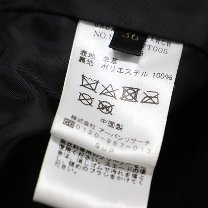 ラムレザー ライダース ジャケット / ブルゾン 長袖 コンパクト メタルボタン