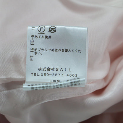 21春夏 ダブルフェイス ショートコート / ジャケット 長袖 Vネック ワイド ドロップショルダー ウール