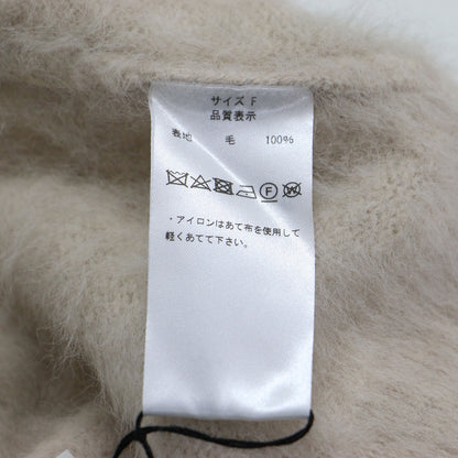 シャギー ニット ベスト / プルオーバー Vネック ドロップショルダー ワイド ウール