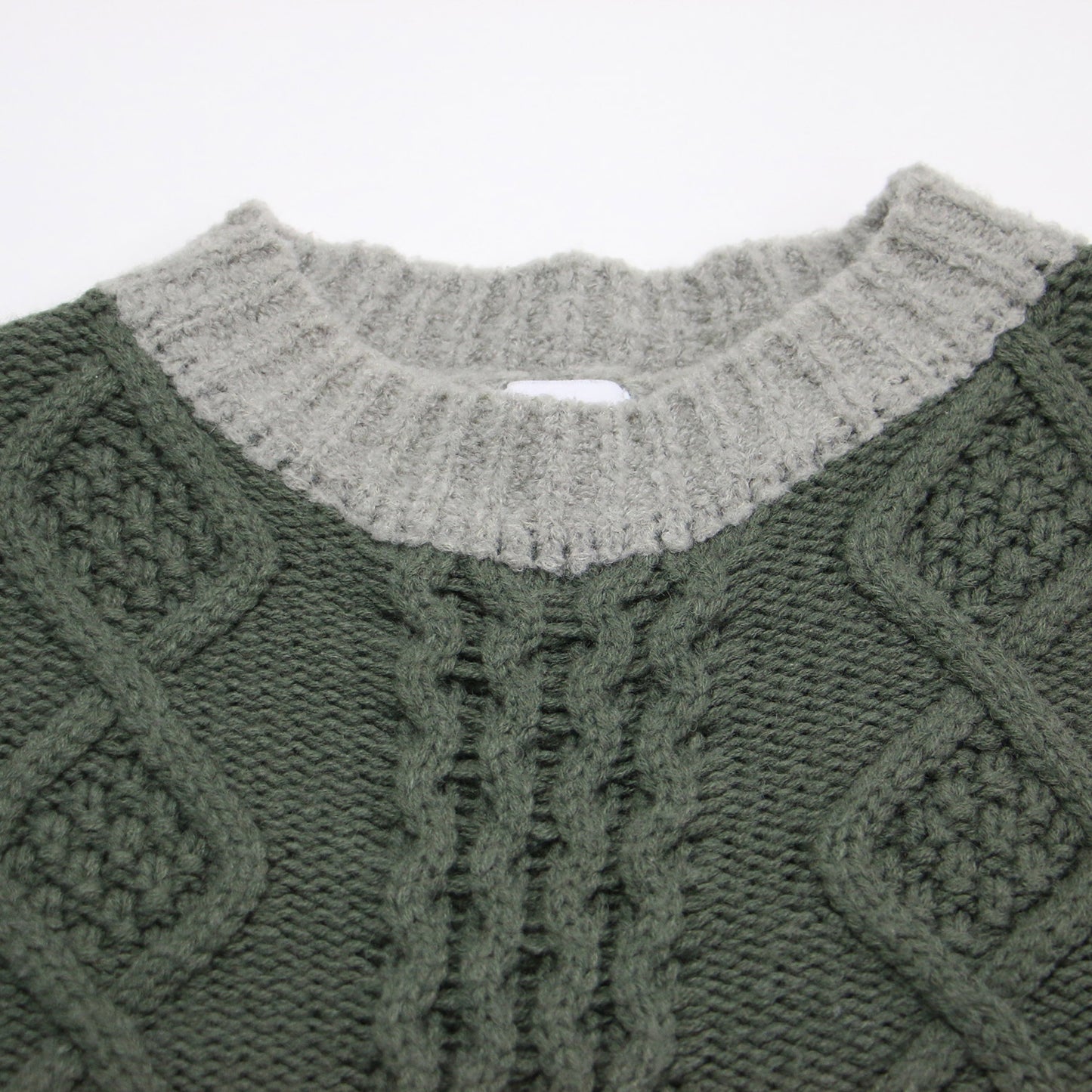 エコファー ボリュームスリーブ ニット / ECO FUR SLEEVE KNIT プルオーバー クルーネック 長袖 ローゲージ ウール