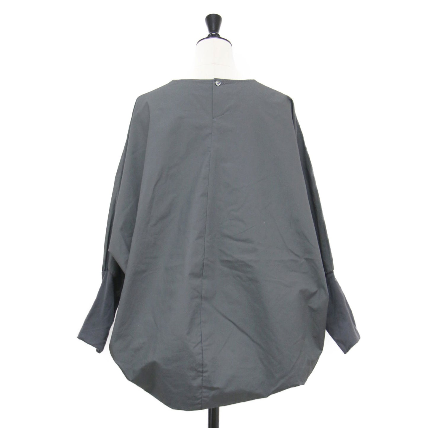 25秋冬 クルーネック コクーン プルオーバー / crew neck cocoon ブラウス 長袖 ワイド ドルマンスリーブ コットン