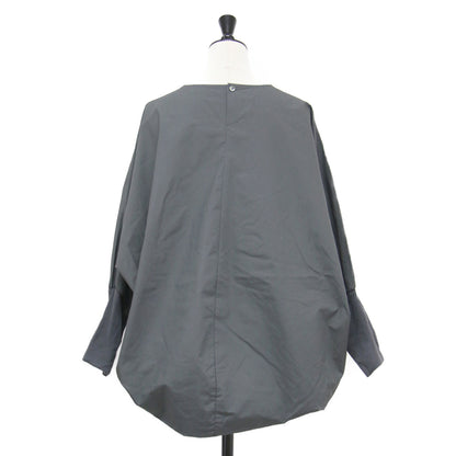 25秋冬 クルーネック コクーン プルオーバー / crew neck cocoon ブラウス 長袖 ワイド ドルマンスリーブ コットン