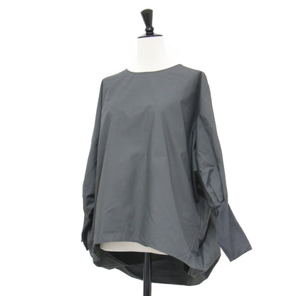 25秋冬 クルーネック コクーン プルオーバー / crew neck cocoon ブラウス 長袖 ワイド ドルマンスリーブ コットン