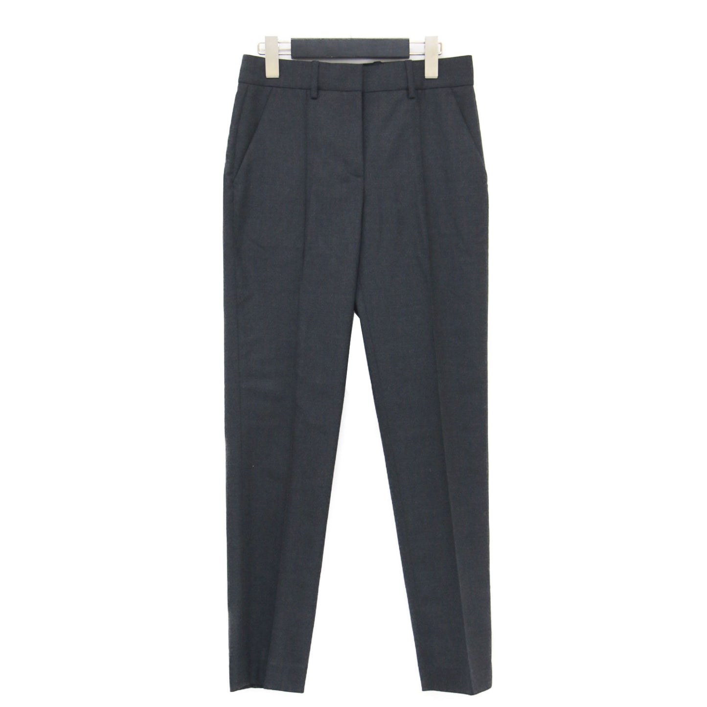 Project 22秋冬 ピンタック テーパード パンツ / Wool PL Flannel Wp01 クロップド丈 ストレッチ ウール フランネル