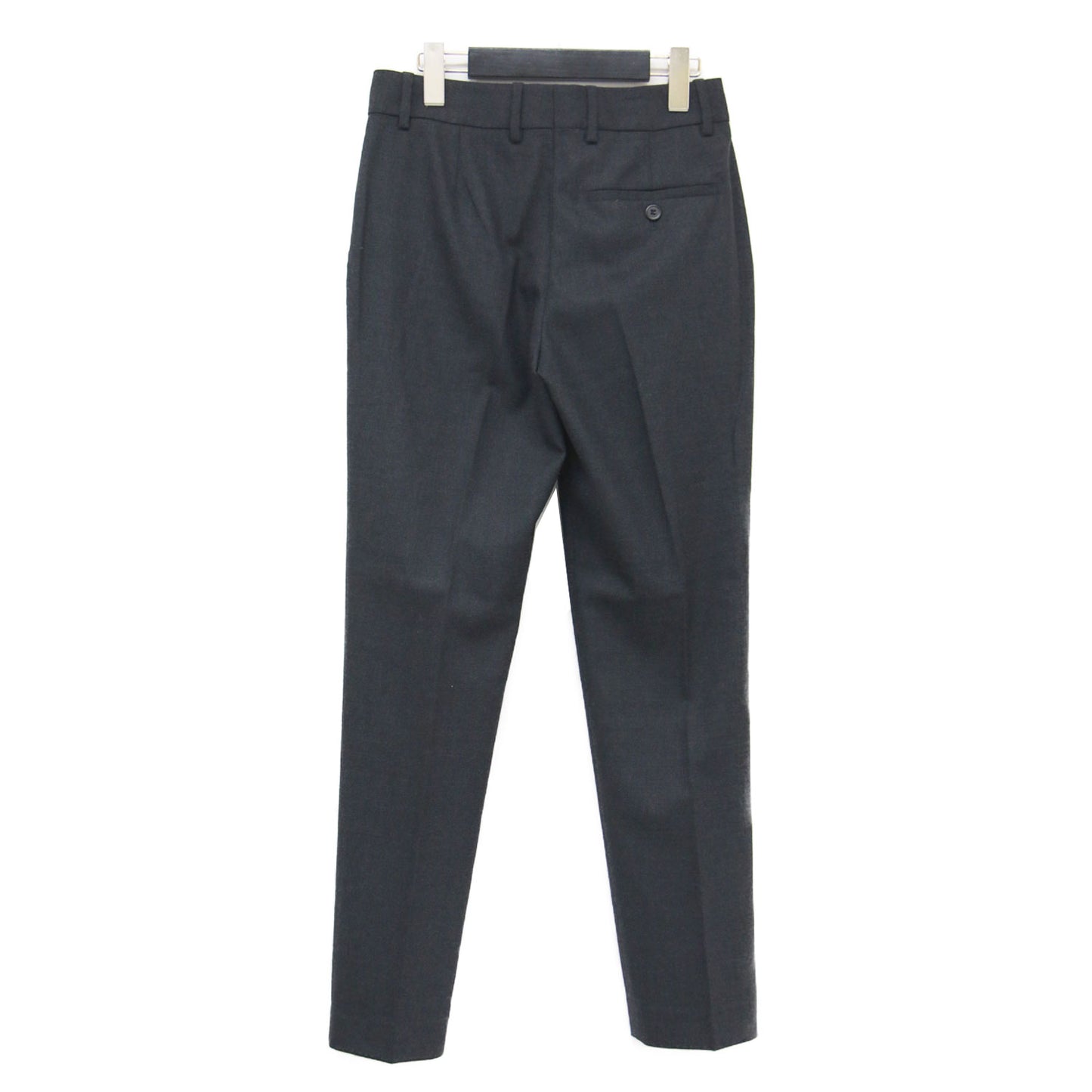 Project 22秋冬 ピンタック テーパード パンツ / Wool PL Flannel Wp01 クロップド丈 ストレッチ ウール フランネル