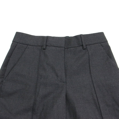 Project 22秋冬 ピンタック テーパード パンツ / Wool PL Flannel Wp01 クロップド丈 ストレッチ ウール フランネル