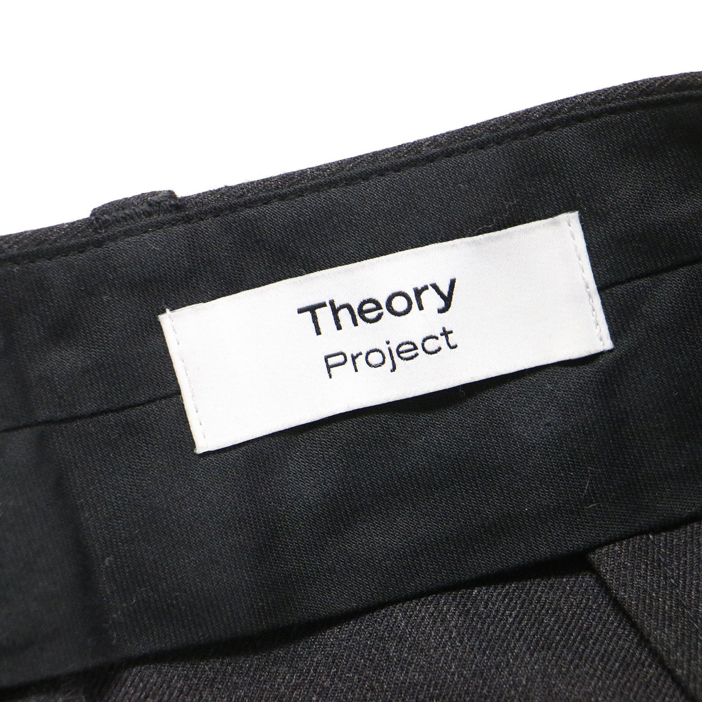 Project 22秋冬 ピンタック テーパード パンツ / Wool PL Flannel Wp01 クロップド丈 ストレッチ ウール フランネル