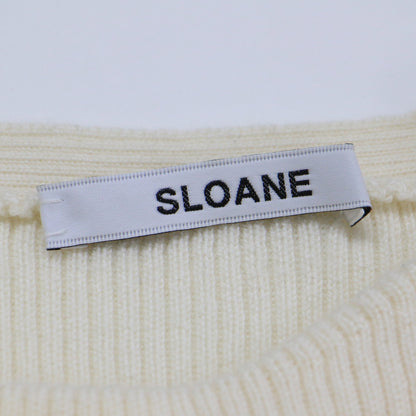 14Gリブ エクストラファイン メリノウール ラウンドネック ニット / プルオーバー 長袖 コンパクト ストレッチ