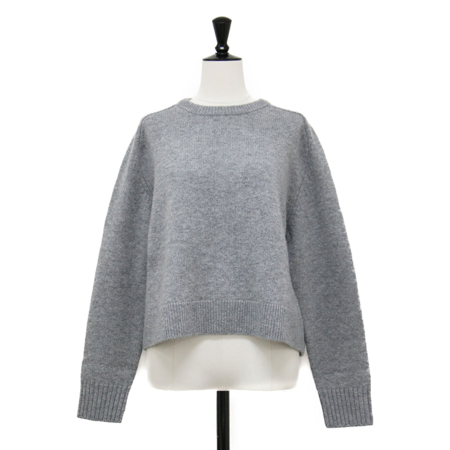24秋冬 ウール カシミヤ クルーネック プルオーバー / Lana Cash Cropped CN PO ニット 長袖 クロップド丈 ミドルゲージ