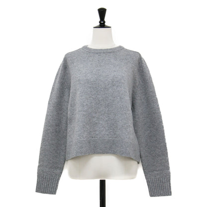 24秋冬 ウール カシミヤ クルーネック プルオーバー / Lana Cash Cropped CN PO ニット 長袖 クロップド丈 ミドルゲージ