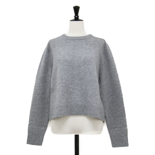 24秋冬 ウール カシミヤ クルーネック プルオーバー / Lana Cash Cropped CN PO ニット 長袖 クロップド丈 ミドルゲージ