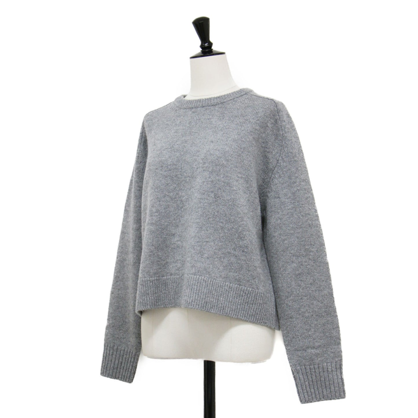24秋冬 ウール カシミヤ クルーネック プルオーバー / Lana Cash Cropped CN PO ニット 長袖 クロップド丈 ミドルゲージ