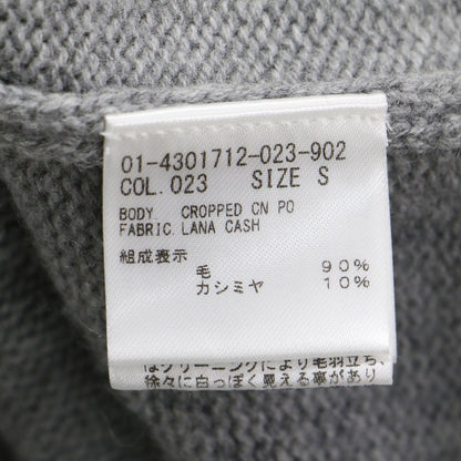 24秋冬 ウール カシミヤ クルーネック プルオーバー / Lana Cash Cropped CN PO ニット 長袖 クロップド丈 ミドルゲージ