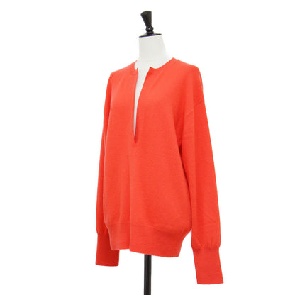カシミヤ ニット スキッパー プルオーバー / CASHMERE KN SKIPPER P/O セーター Vネック 長袖 ハイゲージ