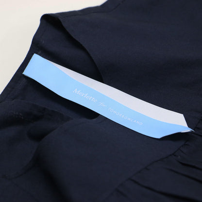 × TOMORROWLAND 別注 ソリマン ティアードドレス / SOLIMAN ワンピース 長袖 クルーネック 膝丈 フレア Aライン コットン