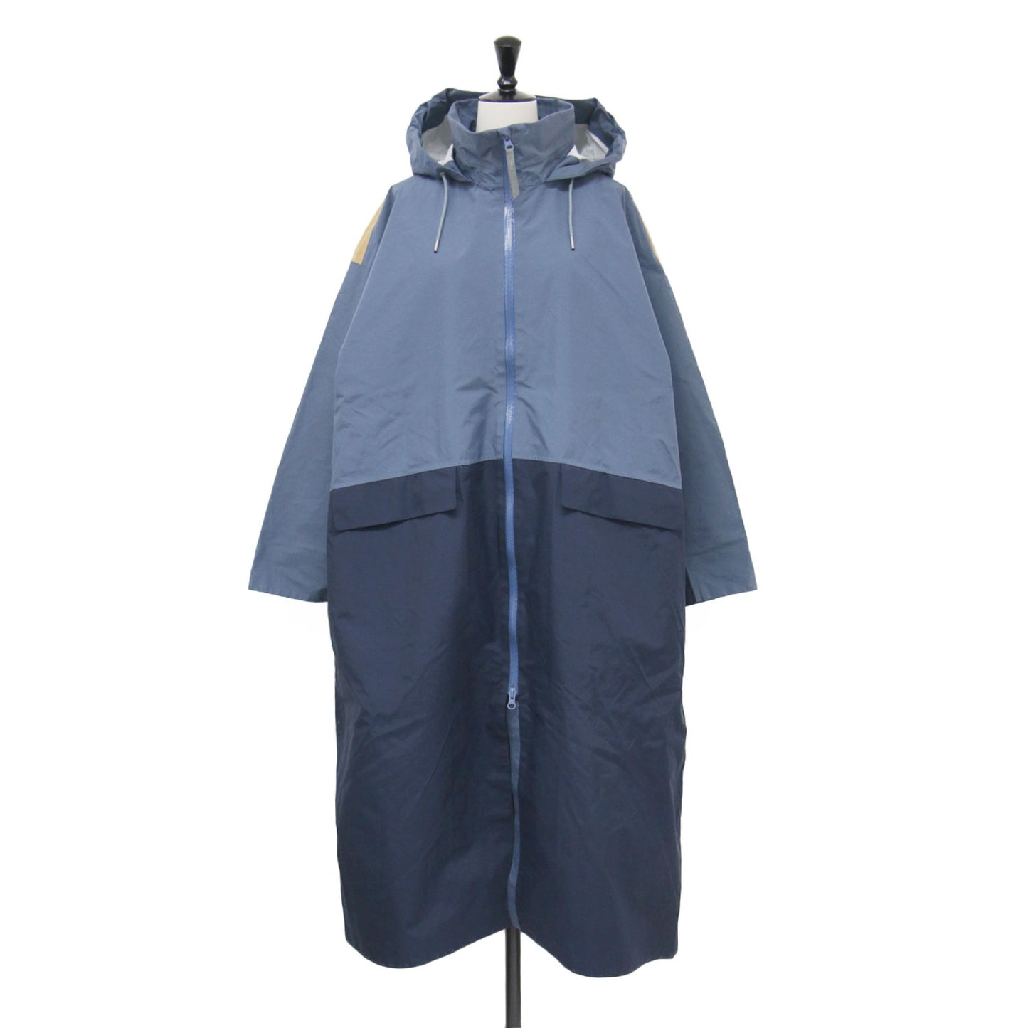 ランドノーム　レインコート / LandNorm Rain Coat ジャンパー 長袖 ジップアップ ビルトインフード フルシーム加工 防水