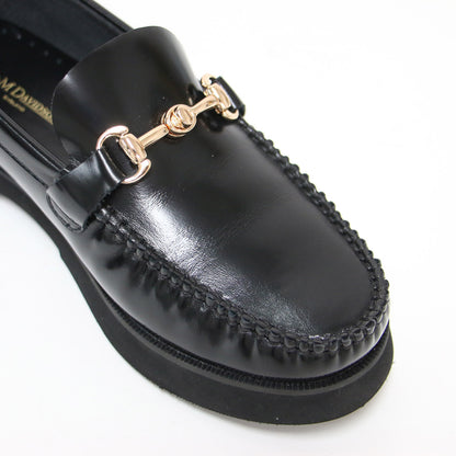 25秋冬 厚底 ビットローファー / フラット ラウンドトゥ ギャザー 本革